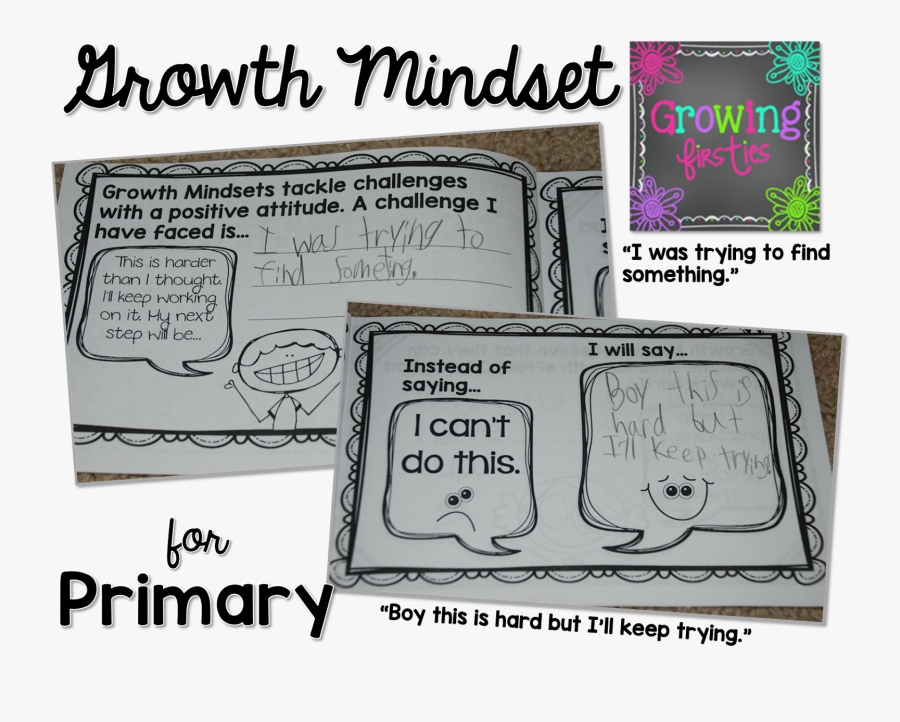 Primary Growth Mindset Activities, Transparent Clipart