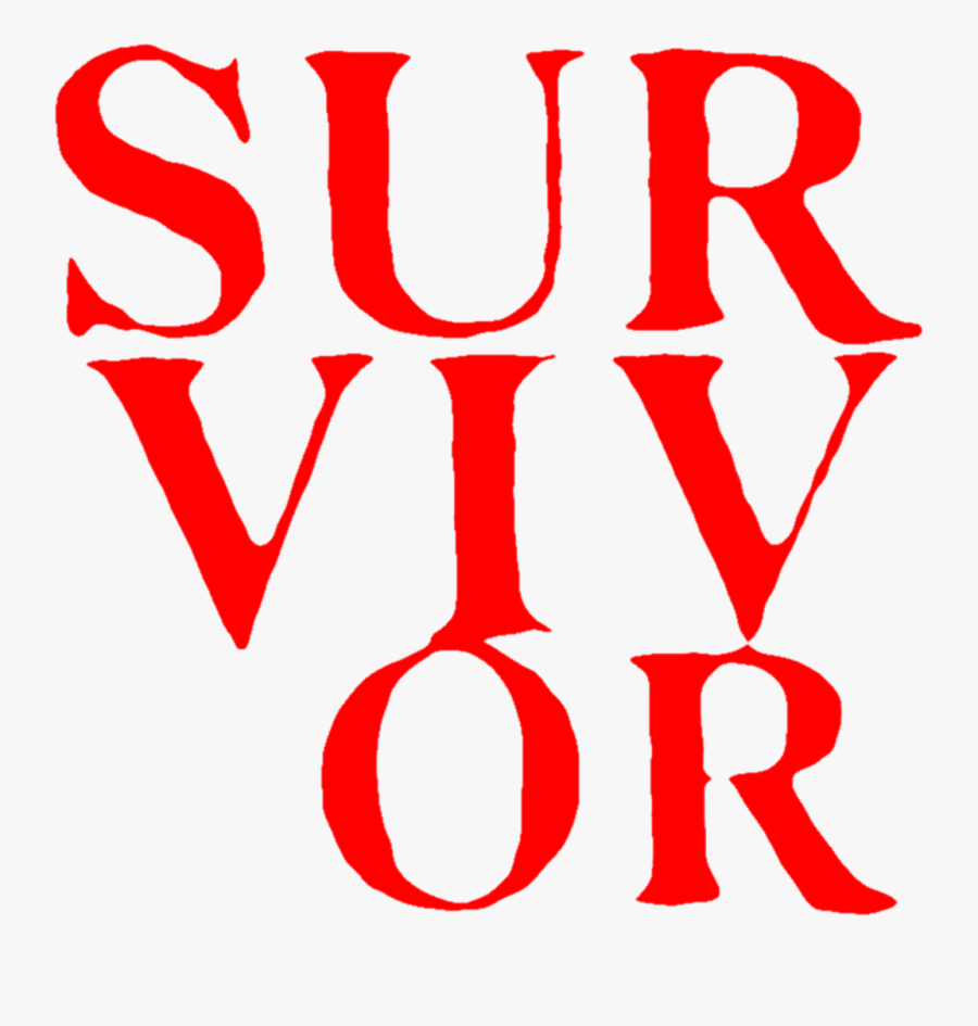 Aesthetic Text Quote Red Survivor Survive Freetoedit, Transparent Clipart