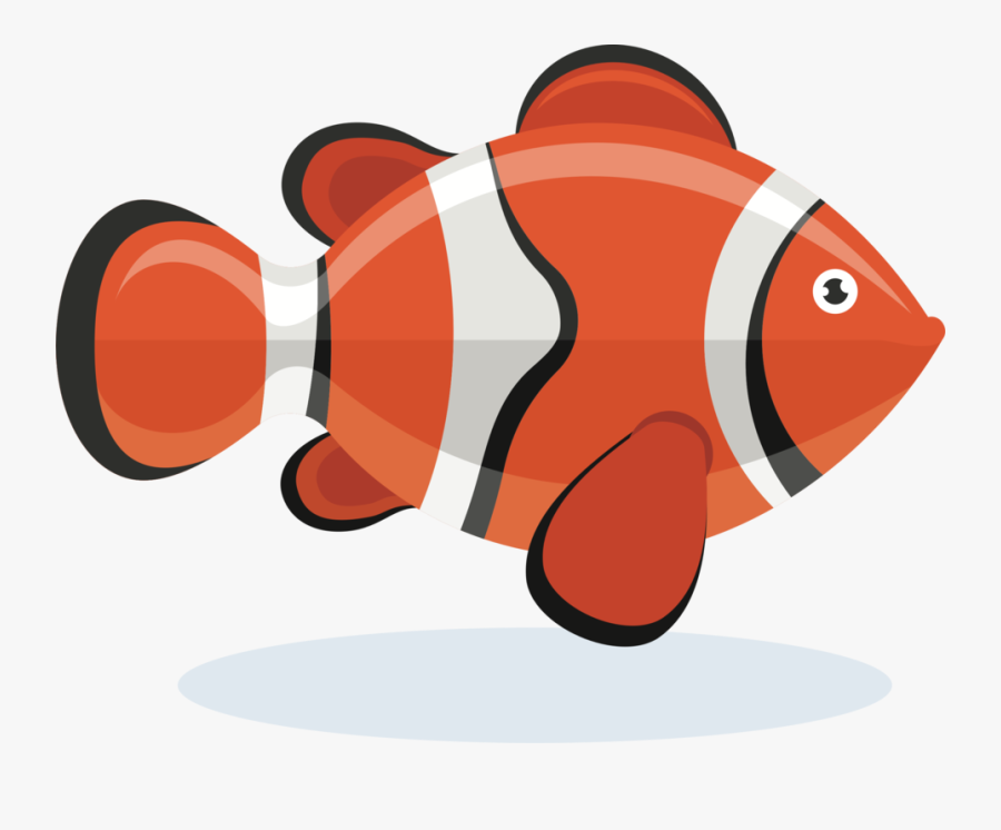 Clip Art Collection Of Free Clownfish - Easy Clown Fish Drawing, Transparent Clipart