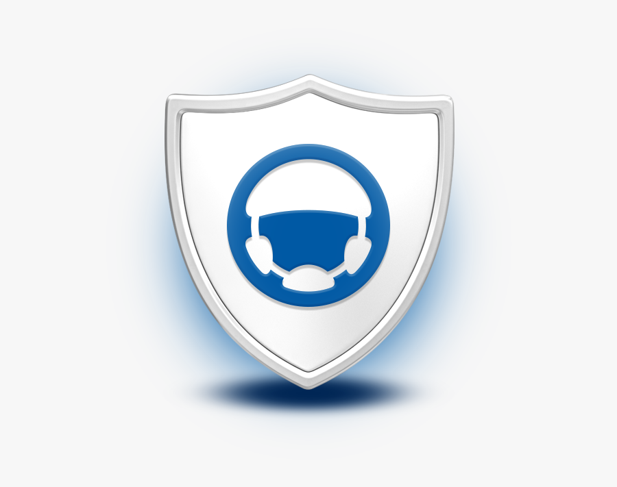 3d White Car Insurance Shield Featuredcontent - Emblem, Transparent Clipart