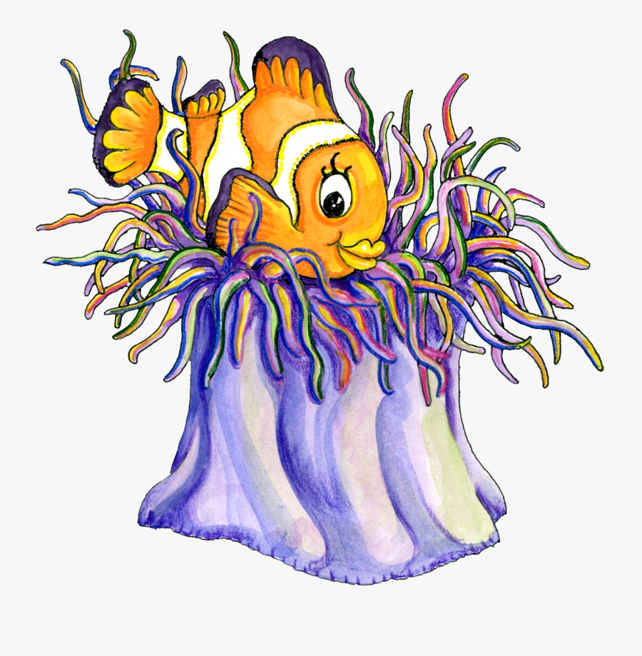 Cartoon Clown Fish, Transparent Clipart