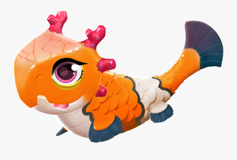 Dragon Mania Clownfish Dragon Clipart , Png Download - Dragon Mania Water Dragon, Transparent Clipart