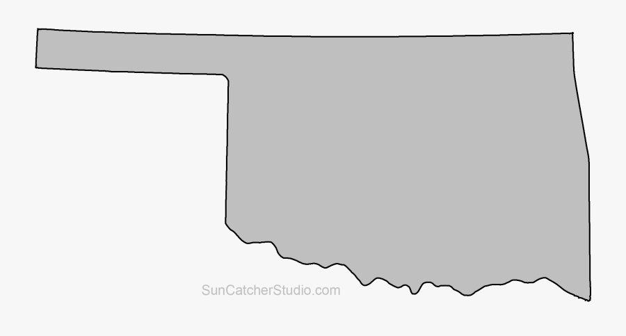 Clip Art Oklahoma Outline Clip Art - Oklahoma State Shape, Transparent Clipart