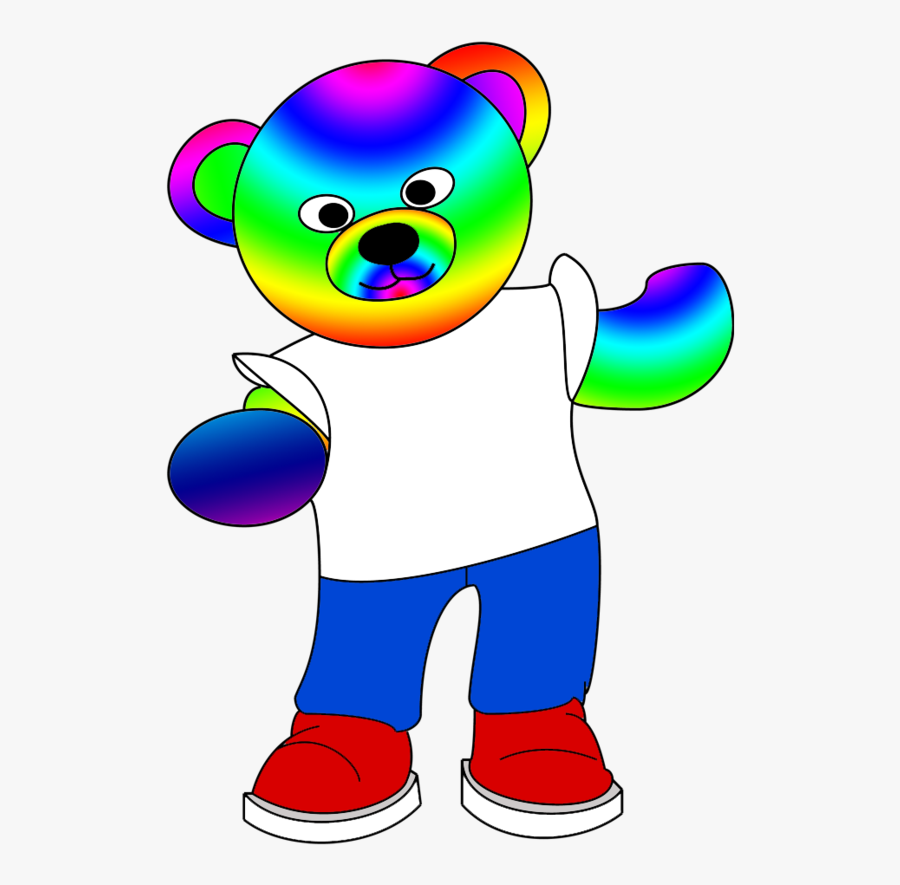 Custom Tie Dye Teddy Bear Activity Package Clipart - Teddy Bear, Transparent Clipart