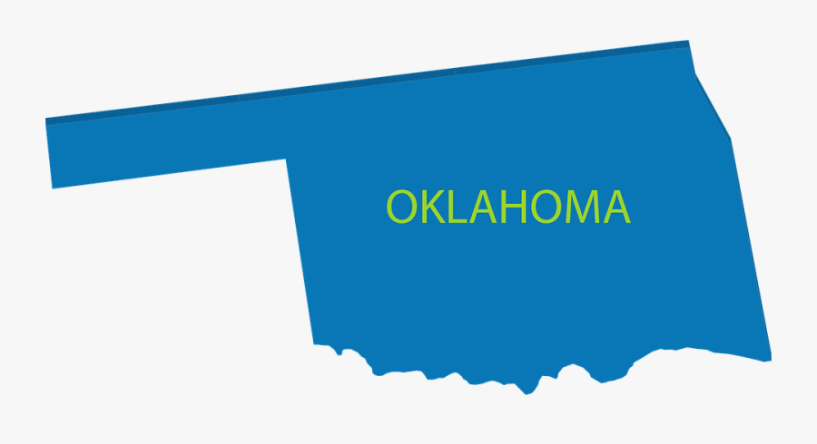 Oklahoma, Map, Geography, State, United, States - Map Of Oklahoma Clipart, Transparent Clipart