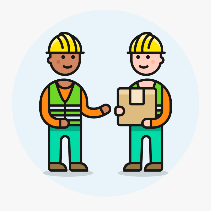 04 Package Delivery Warehouse Worker - Clipart Warehouse Worker Png, Transparent Clipart