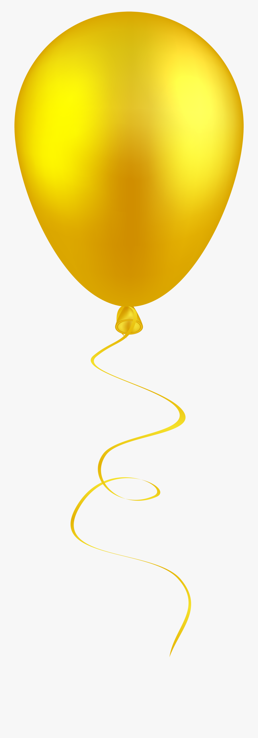 Yellow Gold Balloon Png, Transparent Clipart