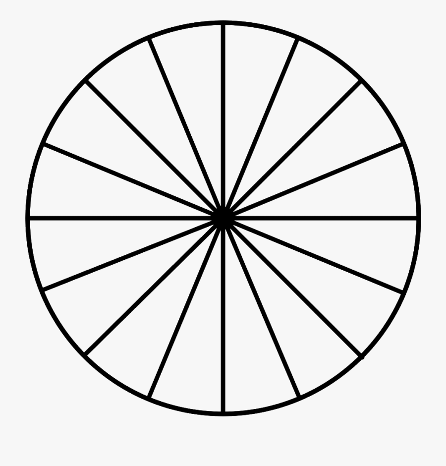 Free Worksheet Pinterest Math - Circle In 16 Parts, Transparent Clipart