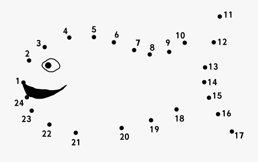 Dots Clipart Line - Fish Connect The Dots, Transparent Clipart