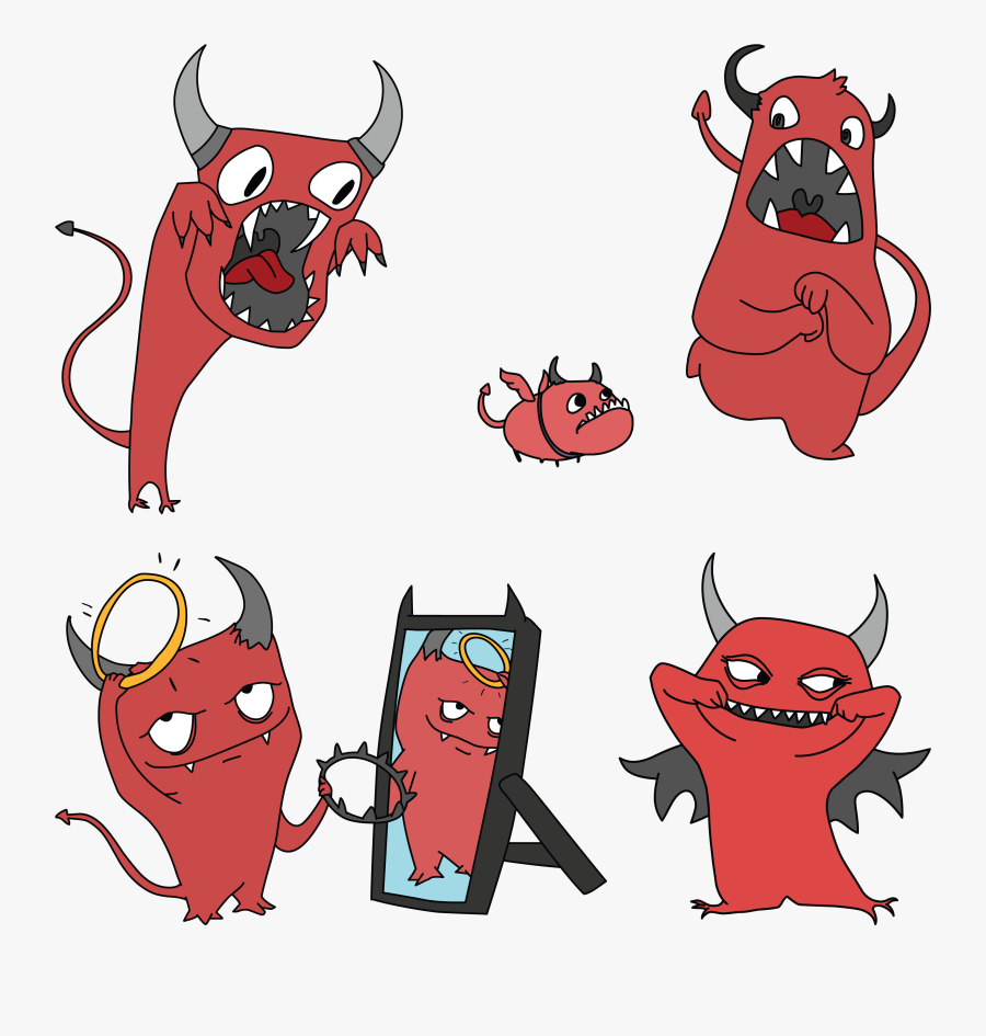 Use These Sample Clipart Images From The Little Devils - Picsart Little Devil Stickers Transparent, Transparent Clipart