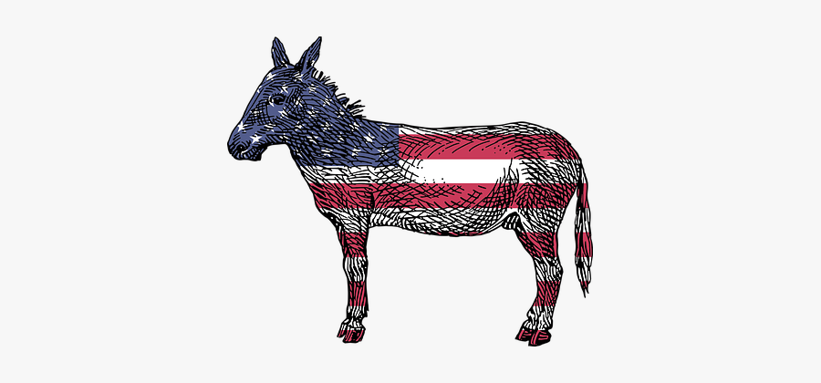 Democrat Donkey"
 Class="img Responsive True Size - American Donkey, Transparent Clipart