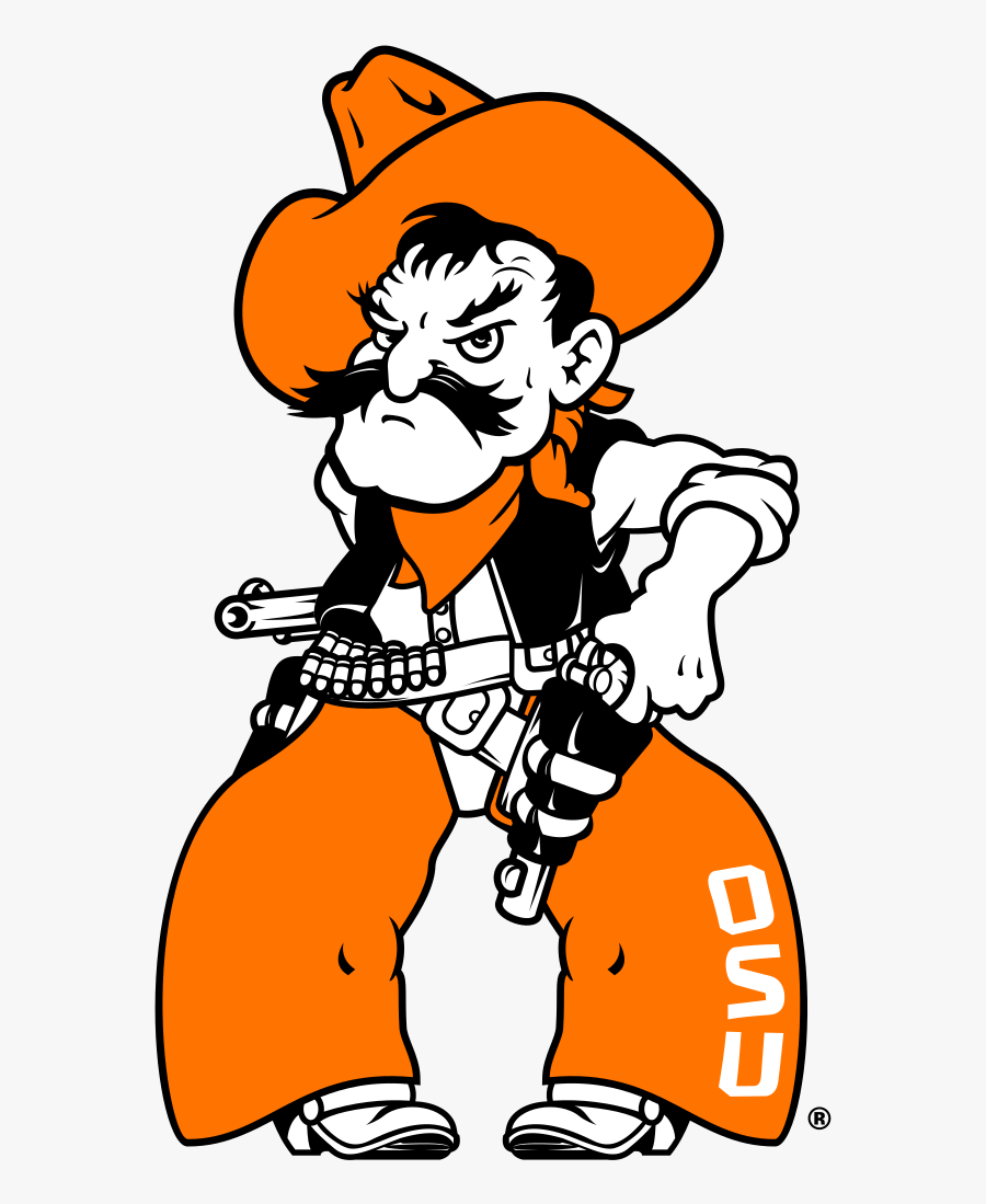Oklahoma State University Pistol Pete Logo, Transparent Clipart