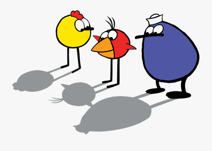 Peep, Chirp And Quack Looking At Their Shadows - Peep In The Big Wide World, Transparent Clipart