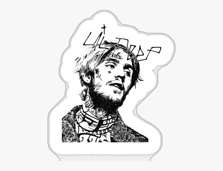 #lil Peep - Lil Peep Drawing Png, Transparent Clipart