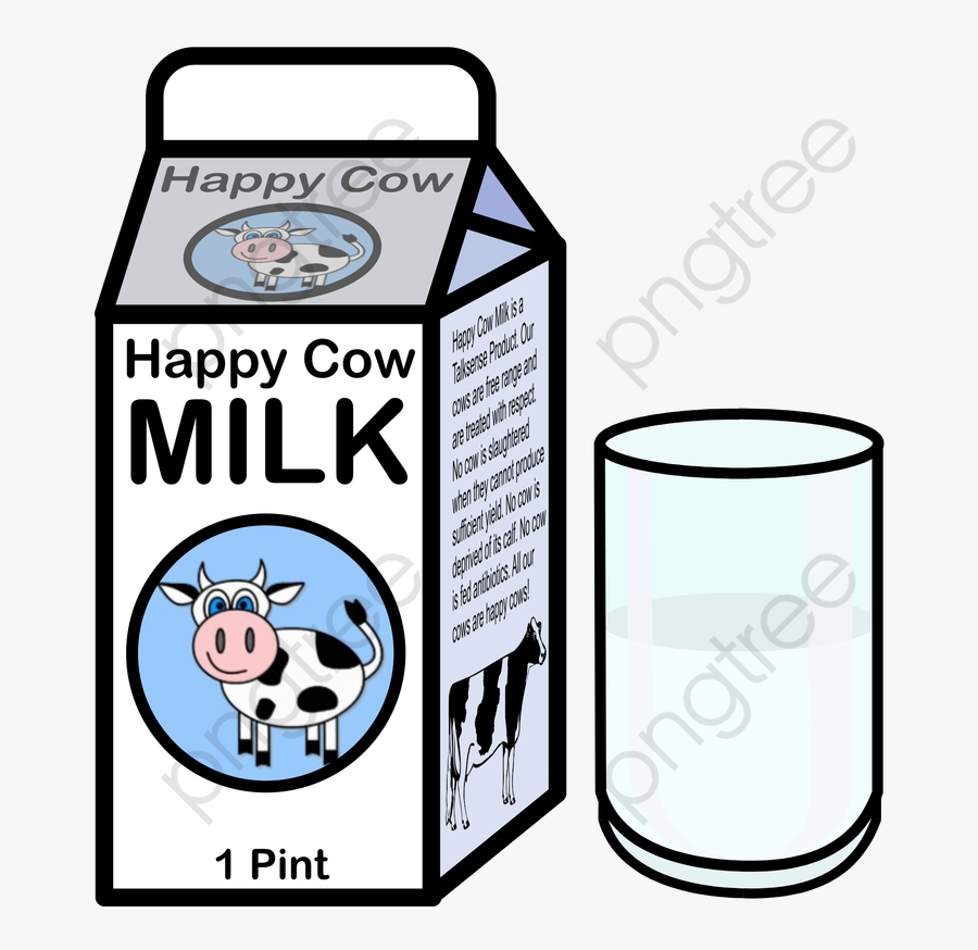 Milk Clipart Cartoon - Transparent Background Milk Clipart, Transparent Clipart