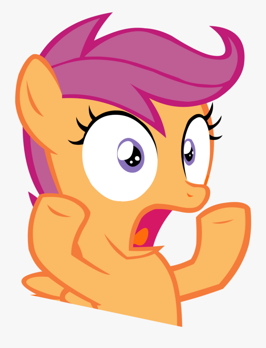 Scootaloo Shocked Vector By Sparklepeep Scootaloo Shocked - Cutie Mark Crusaders Dress, Transparent Clipart
