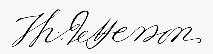 Thomas Jefferson Signature Clipart, Transparent Clipart