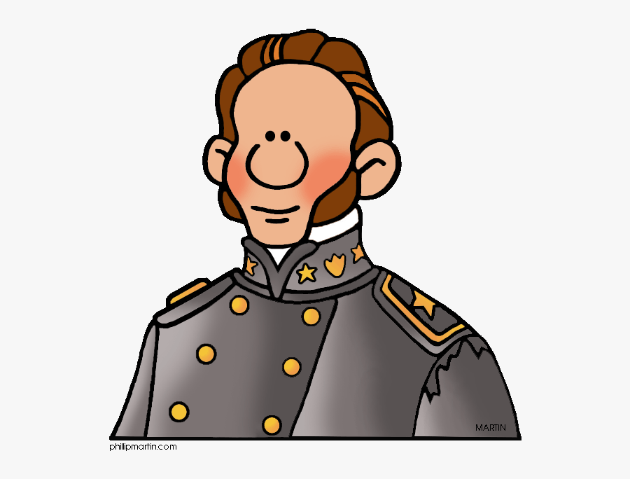 Thomas Clip Art - Thomas Stonewall Jackson Cartoon, Transparent Clipart