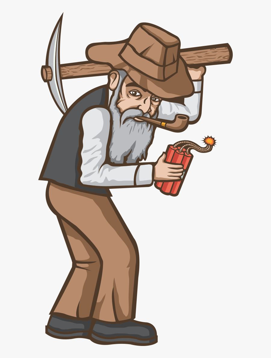 Mining Clipart Prospector - Cartoon, Transparent Clipart