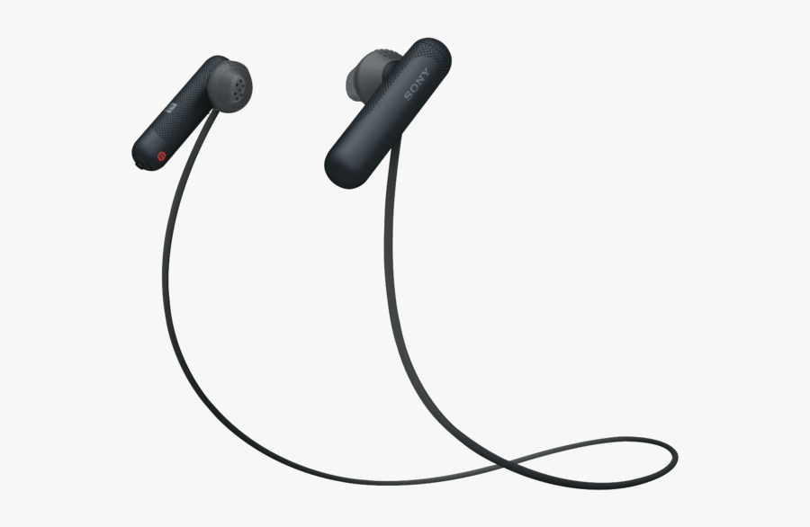 Image Black And White Download Clip Headphones Sport - Sony Sp500 Review, Transparent Clipart