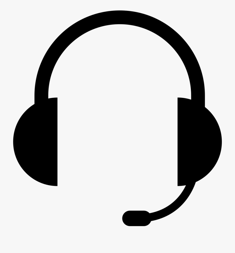 Transparent Headphones Clipart Png - Gaming Headset Silhouette, Transparent Clipart