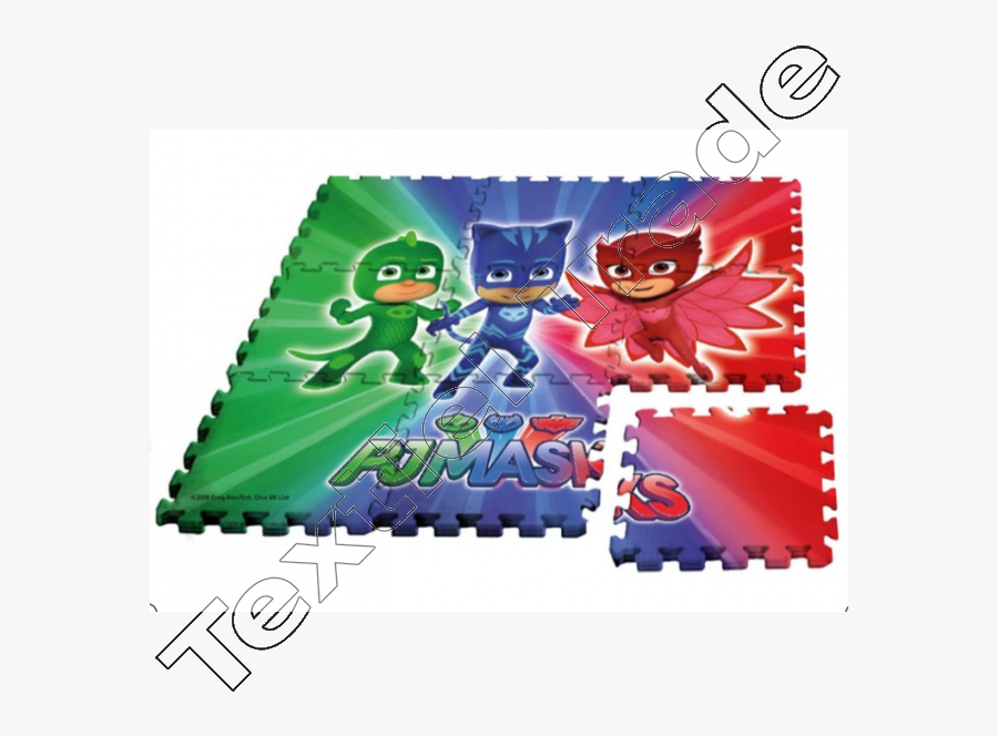 Pj Masks Foam Puzzle /mat - Tapis Puzzle Pyjamasque, Transparent Clipart