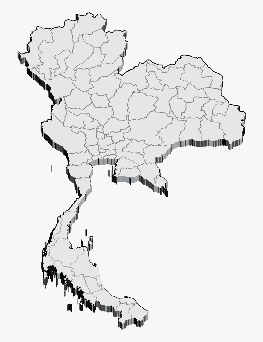 Thailand Mining Bitcoin Map Free Clipart Hq Clipart - แผนที่ ประเทศไทย 3 มิติ, Transparent Clipart