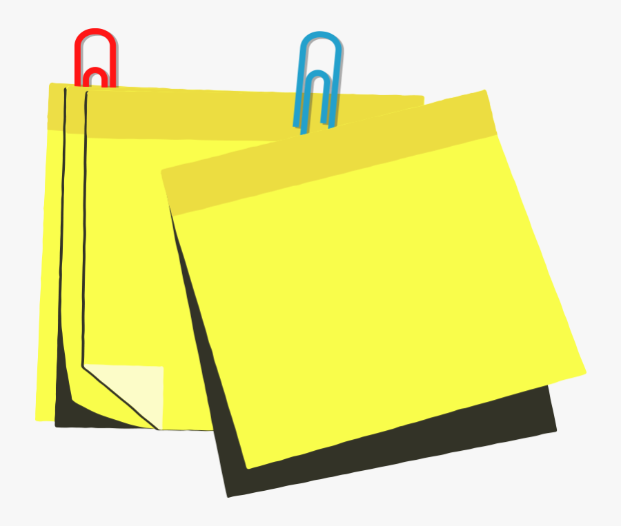 Vector Notes Sticky Note Clipart , Png Download - Paper, Transparent Clipart