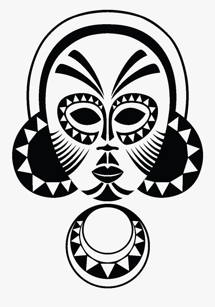 African Mask Transparent, Transparent Clipart