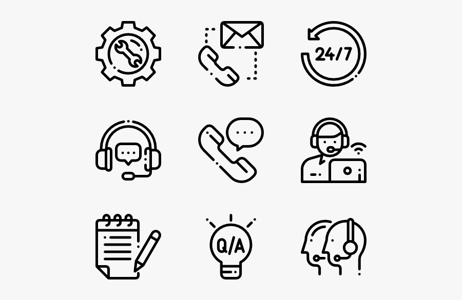 Call Center - Algorithm Icon, Transparent Clipart