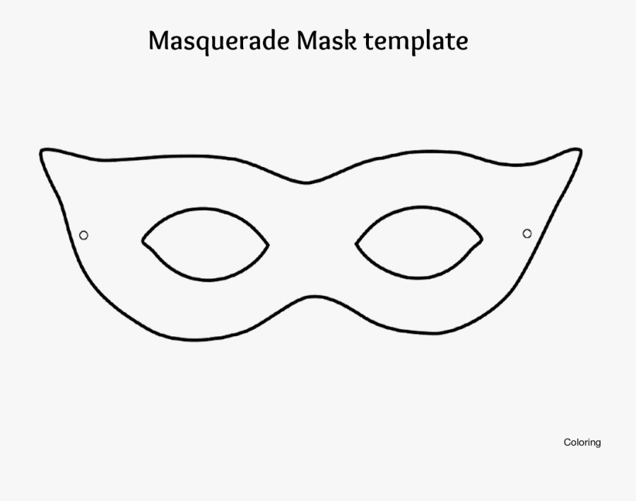 Masquerade Clipart Black And White - Line Art, Transparent Clipart