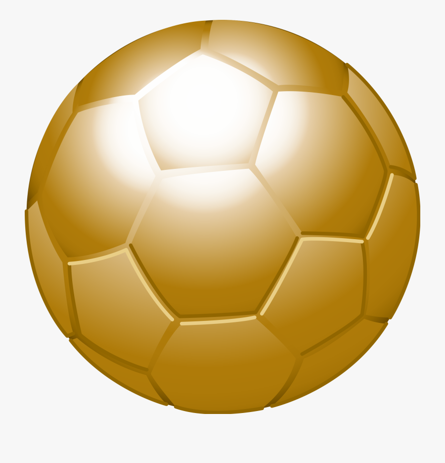 Football Trophy Clipart 18, - Gold Soccer Ball Png, Transparent Clipart