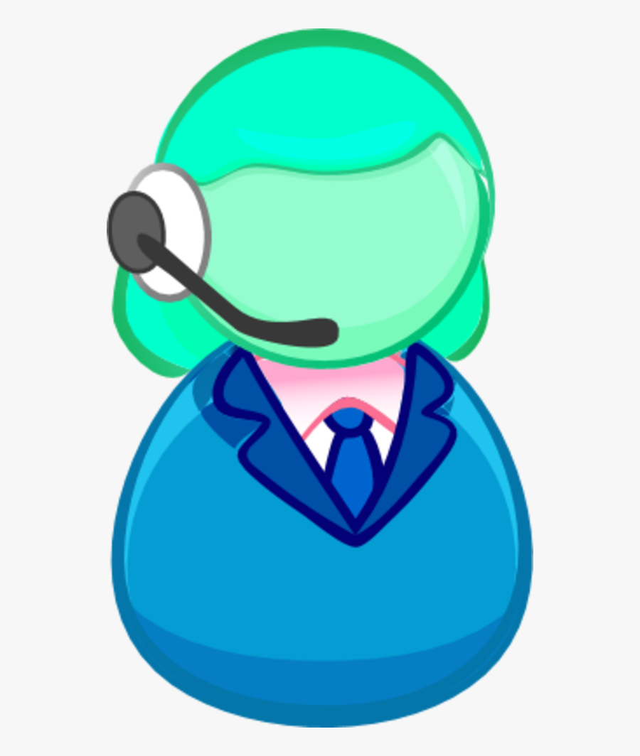 Female User Icon Ear Headset Call Center - Declaim Meaning, Transparent Clipart