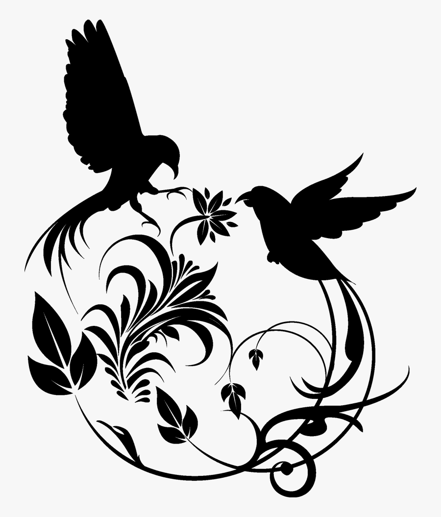 Bird Swirl, Transparent Clipart