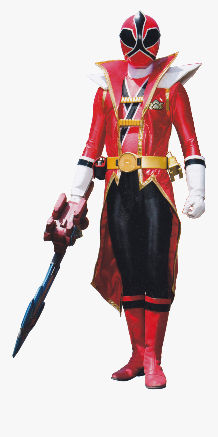 Transparent Ranger Clipart - Power Ranger Super Samurai Red Ranger, Transparent Clipart