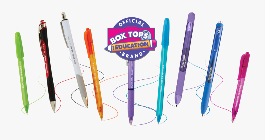 Paper Mate Pens And Box Tops - Calligraphy, Transparent Clipart