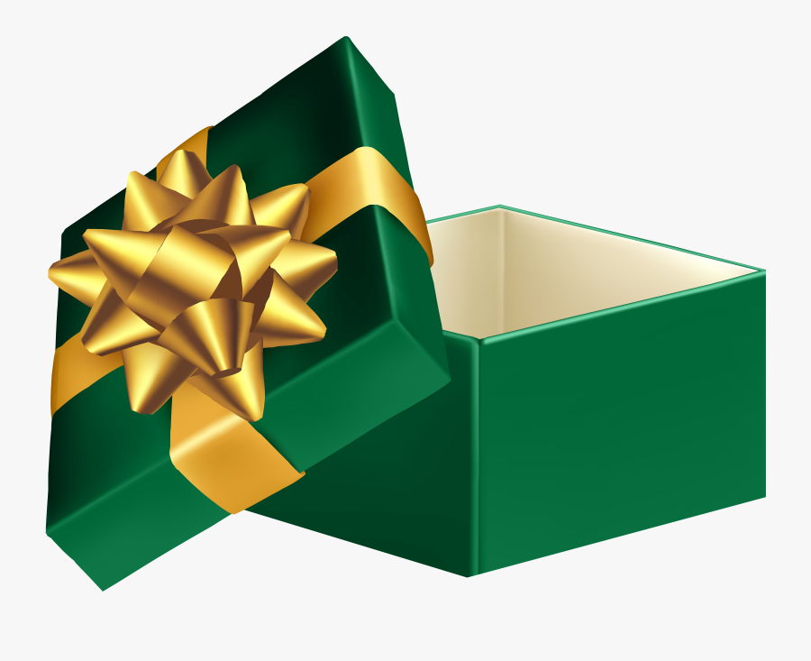 Green Open Gift Box Png Clip Art Imageu200b Gallery, Transparent Clipart