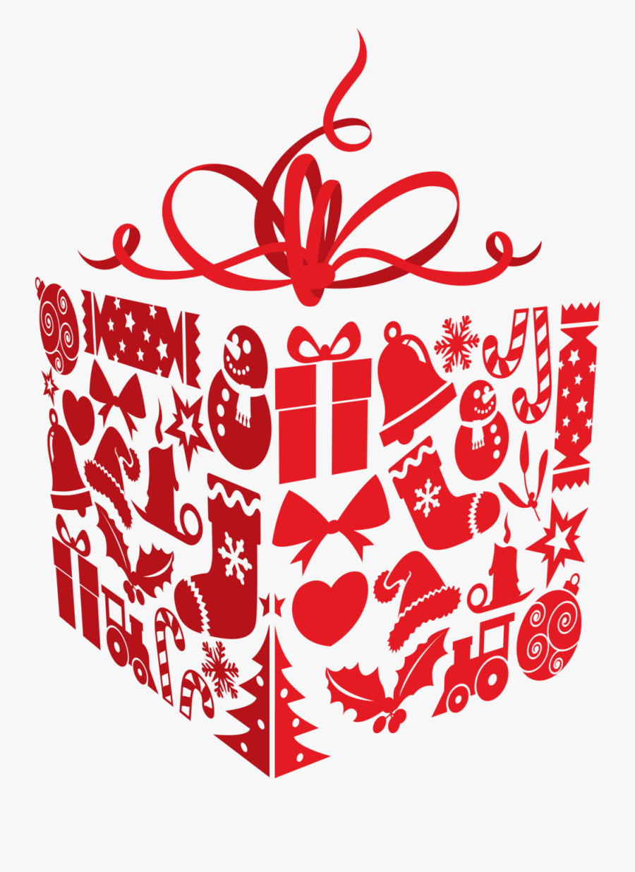 Transparent Christmas Box Png, Transparent Clipart