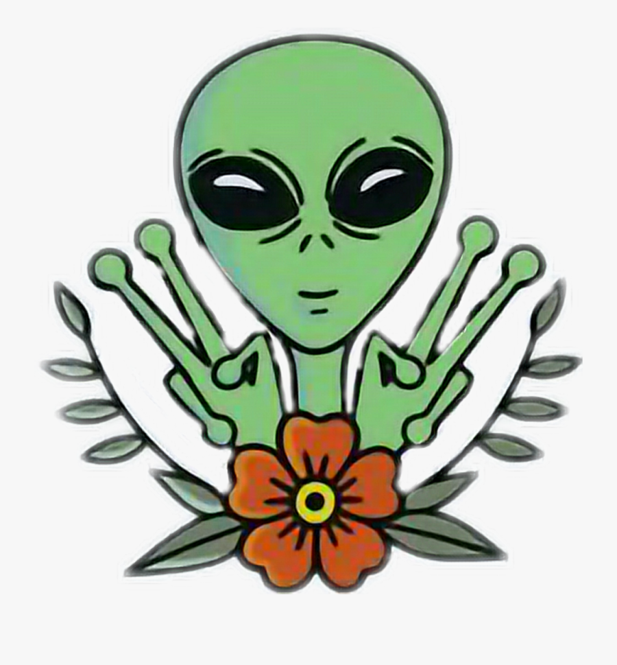 Trippy Sticker Clipart , Png Download - Alien Sticker, Transparent Clipart