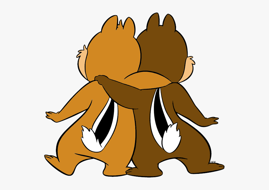 Chip And Dale Back, Transparent Clipart