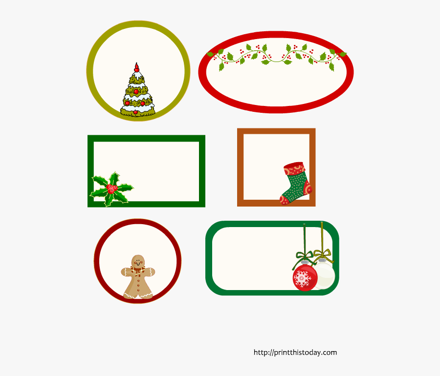 Christmas Labels For Jars Clipart , Png Download, Transparent Clipart