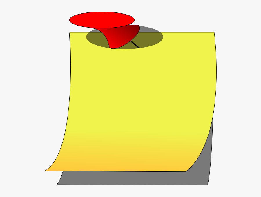 Sticky Note Pad Clipart Yellow, Transparent Clipart