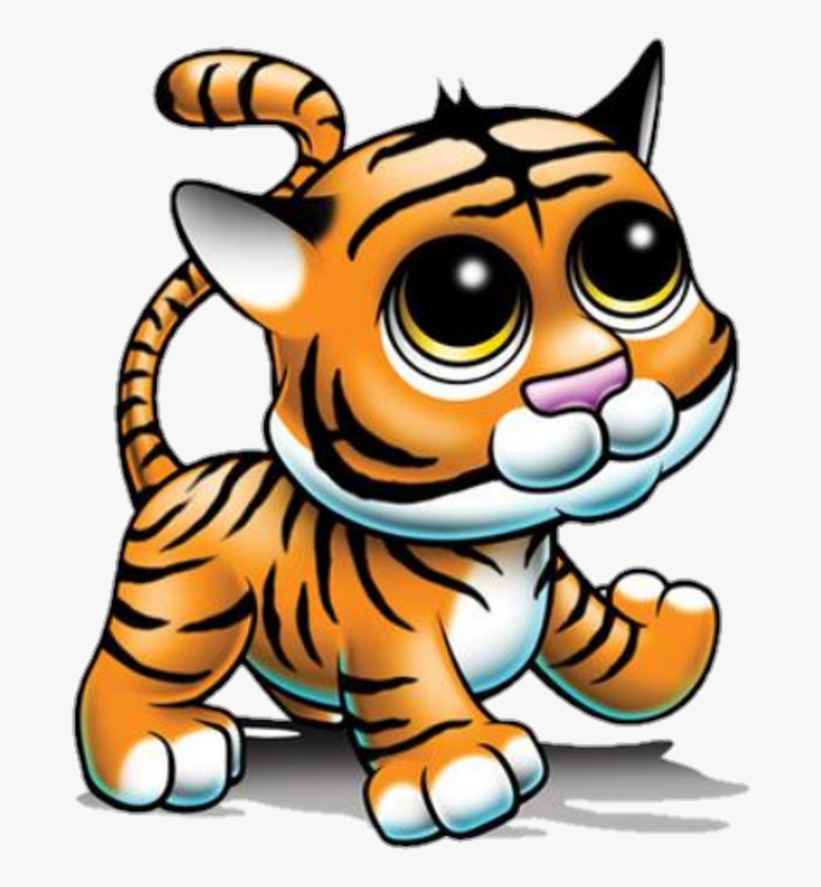 Cute Sticker Clipart , Png Download - Kids Tiger Tattoo, Transparent Clipart