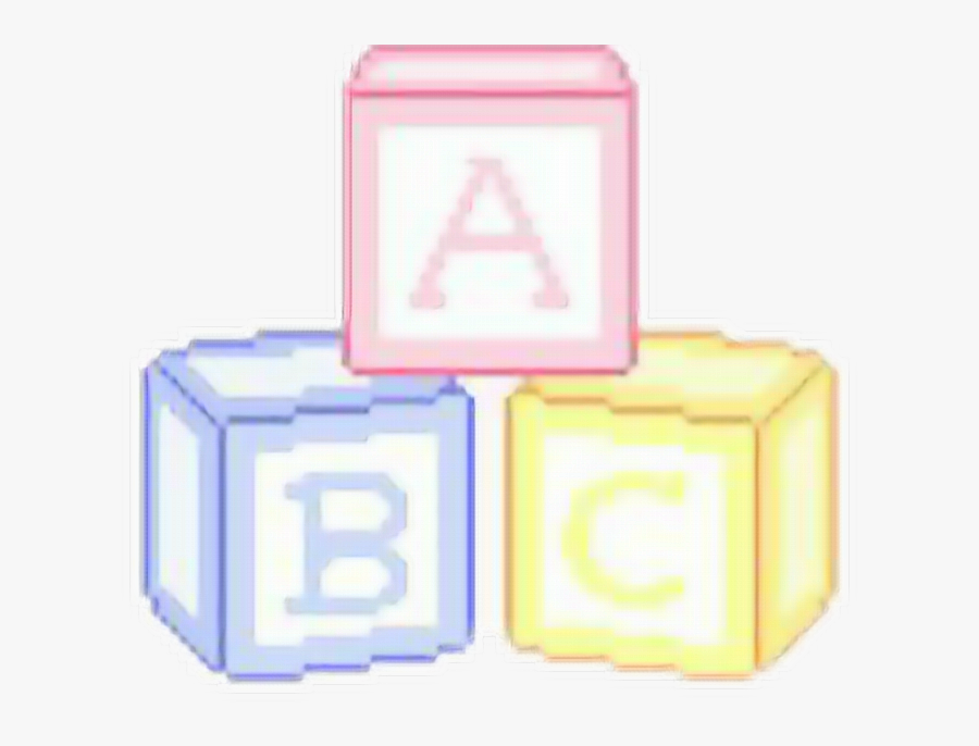 Ddlg Ddlb Ddbg Kawaii Pastel Abc Blocks Pixel Tumblr - Abc Blocks Pixel, Transparent Clipart