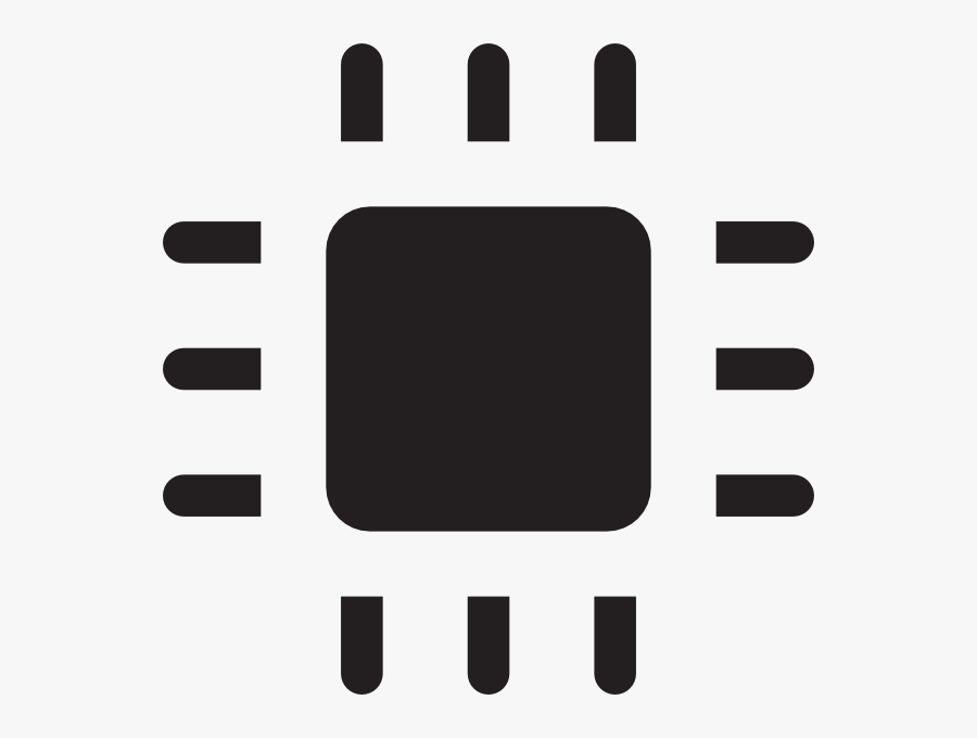 Chip Icon Vector, Transparent Clipart