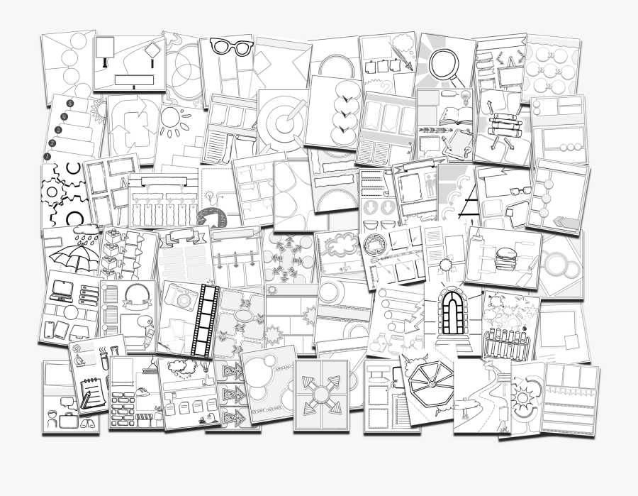 Free Doodle Note Template, Transparent Clipart