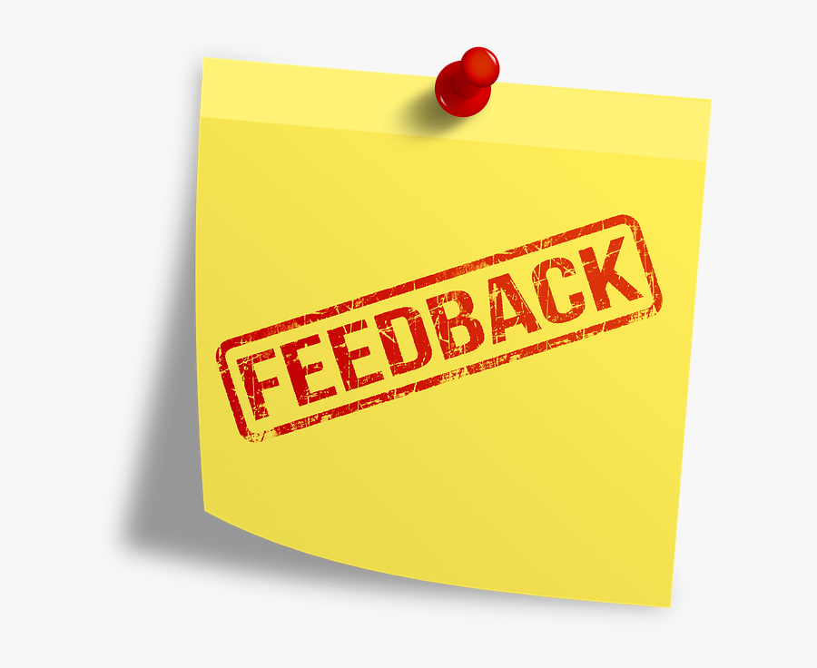 Post It Note Feedback, Transparent Clipart
