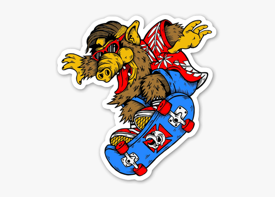 Clip Art Skateboard Vector Royalty - Alf Skater, Transparent Clipart
