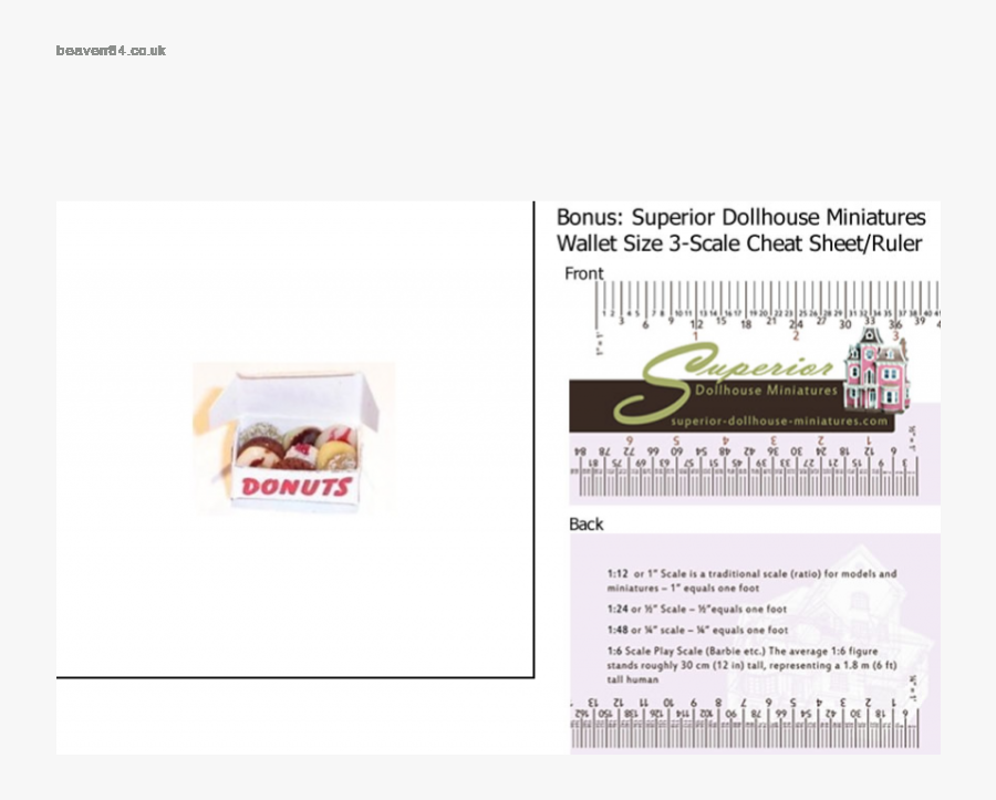 Top Popular Dollhouse Miniature Donut Box Filled W - Dollhouse, Transparent Clipart