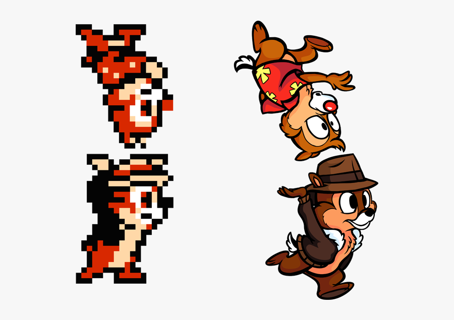 Clip Art Dale An Hd Reimagining - Chip And Dale Rescue Rangers Sprite, Transparent Clipart